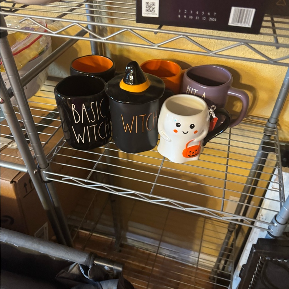 Rae Dunn- Halloween Themed Mug Set